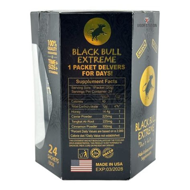 BLACK BULL HONEY (PACK OF 12) BBW Supply